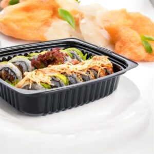 BASE 750 GR RECT PET  NEGRO CON TAPA